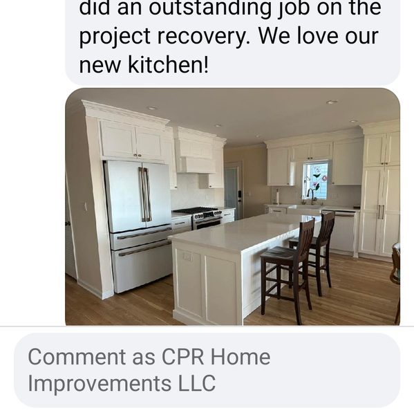 Kitchen renovation completed by CPR Home Improvements NJ